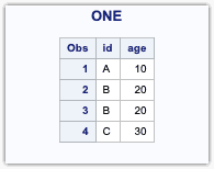 one