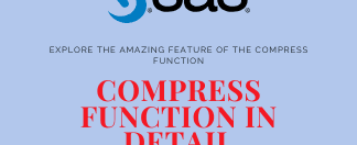 How to use compress function in SAS?
