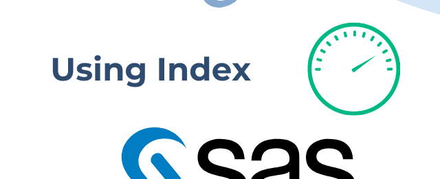 Using Index in SAS to speed up programs
