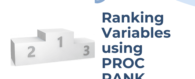 Using PROC RANK for ranking variables