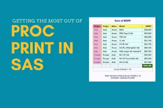 4 Little Tricks To Achieve The Results In PROC PRINT SAS.