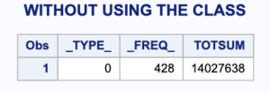 Proc Summary without Class Variable