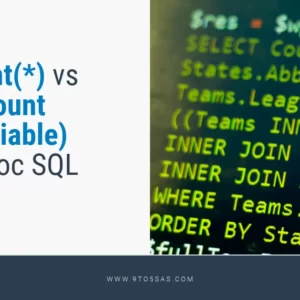 Count(*) vs Count(variable) in Proc SQL