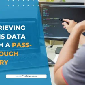 Retrieving DBMS Data with a Pass-Through Query